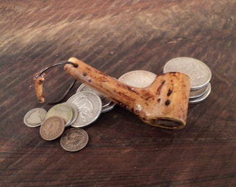 Hand Carved Antler Black Powder Measure 50gr     Muzzleloading