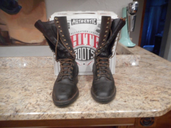 Custom white's cheap boots