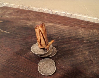 Hand Carved Antler Black Powder Measure  50gr    Muzzleloading