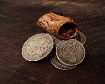 Hand Carved Antler Black Powder Measure  50 gr      Muzzleloading