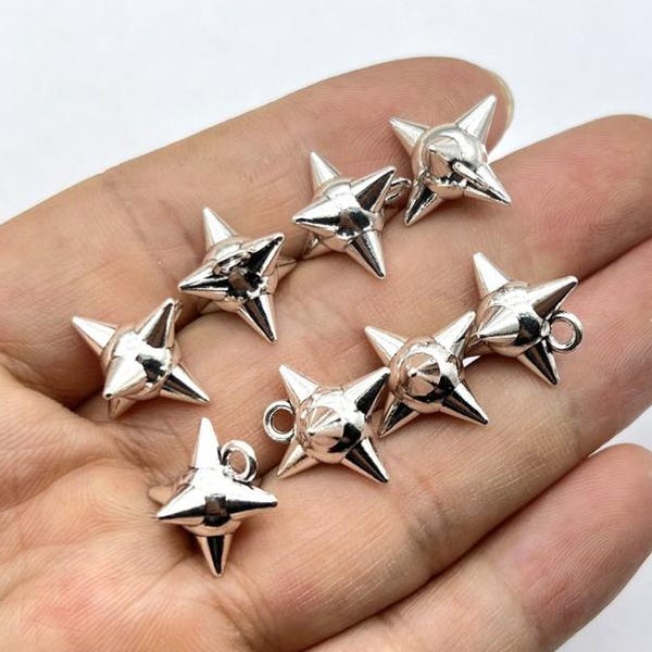 New Style 20pcs 18x15mm gold/silver/kc gold/antiqued gold/antiqued bronze/black Meteor Hammer thorns pendant charms