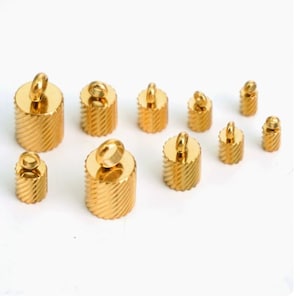 Mässingsmaterial -- 20 st. rostfritt stål, silver/guld tofsar/snöre/snöreavslutningsberlocker -- hål från 2 mm-7 mm för ditt val
