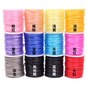 High quality 50 meters 2mm thickness silicone Rubber round cords/jewelry cords