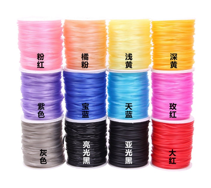 100 Meter Transparent 2mm Plastic Hollow Tubing Jewelry Cord Cover