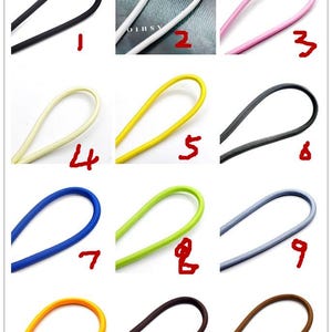 High quality 5 meters 5mm rope cords/jewelry diy cords charms findings--36 colors for your choose image 5