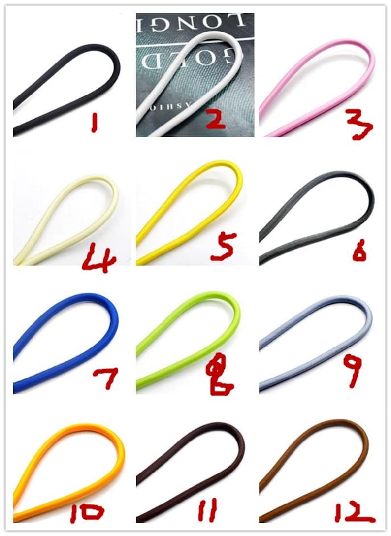 High quality 5 meters 5mm rope cords/jewelry diy cords charms findings--36 colors for your choose image 5