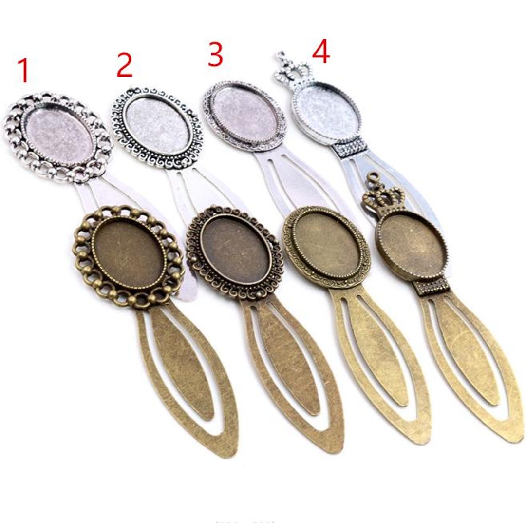 6pcs Antiqued Silver/antiqued Bronze Filigree Flower Oval
