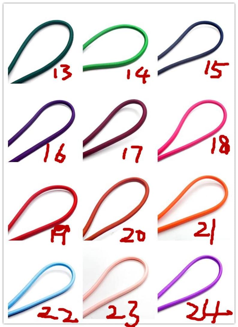 High quality 5 meters 5mm rope cords/jewelry diy cords charms findings--36 colors for your choose image 6