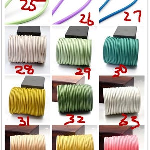 High quality 5 meters 5mm rope cords/jewelry diy cords charms findings--36 colors for your choose image 7