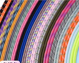 thick cords--2 strands(1.45 meter each strand) 8mm thickness paracords/polyester rope cords charms findings--60 colors for your choose
