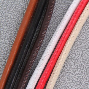 High quality 5 meters 4mm-6mm for your choose 6 colors faux leather cords/jewelry cords charms findings