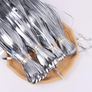 High quality 5 meters 3mm-50mm width Metallic silver flat faux leather cords--very soft charms findings