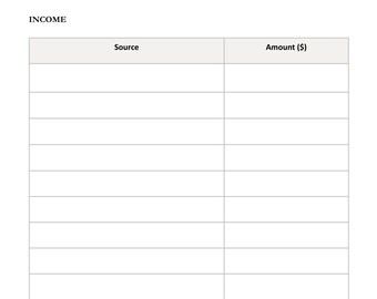 Monthly Budget Planner | Printable PDF | US Letter & A4 | Instant Download
