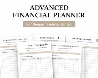 Komfort-Planer-Bundle | Haushalt, Verschuldung & Ersparnisse Printable