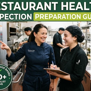 Restaurant Health Inspection Prep Guide – FDA Food Code Checklist (Digital PDF Download)