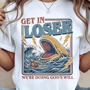 Digital nedladdning av Jona och valen, rolig trosskjorta, förlorare