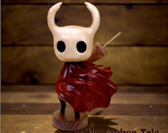 Hand-Carved Walnut Knight Figurine Wooden Fantasy Character Ornament Collector Gift