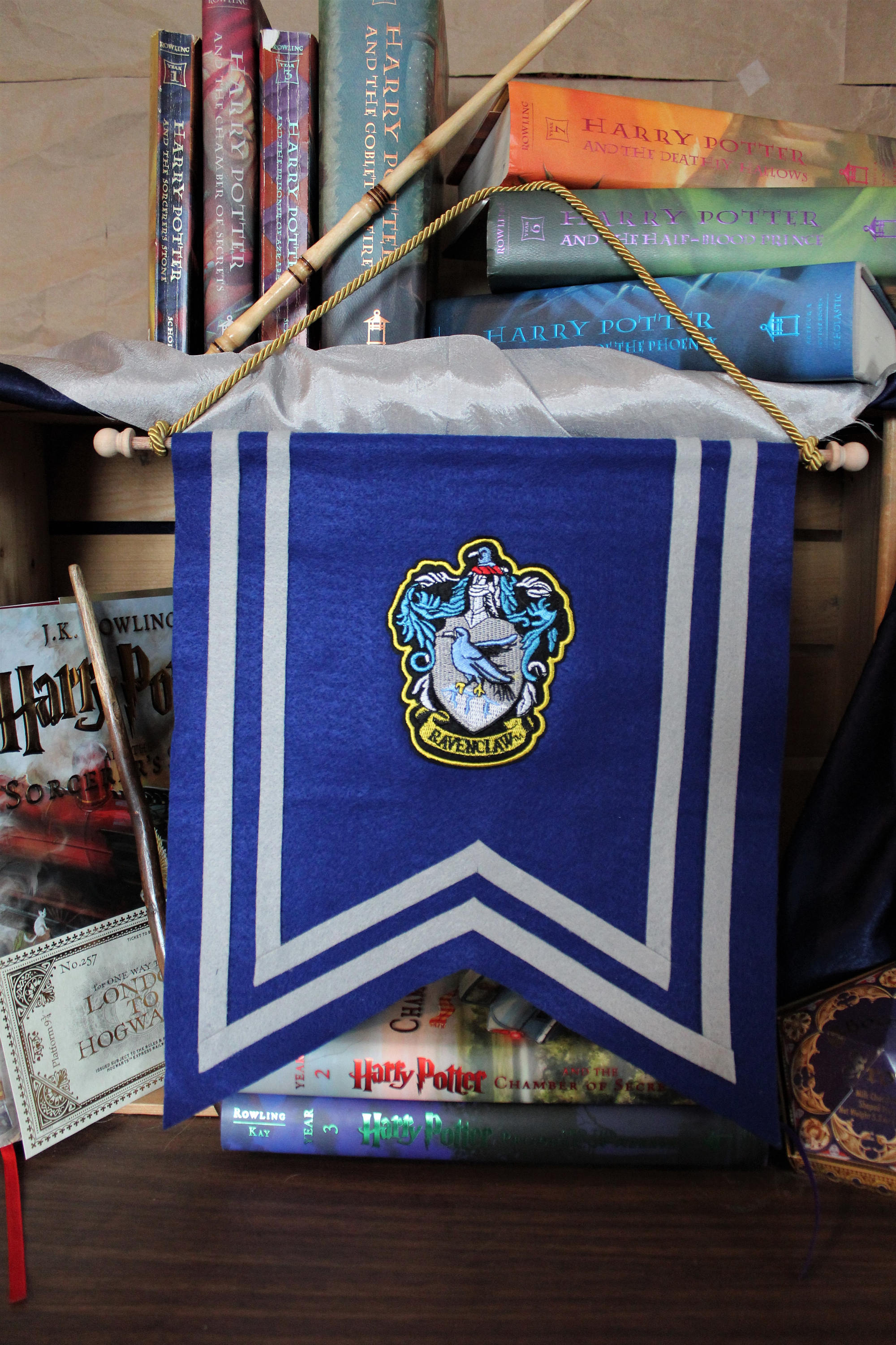 Handmade Harry Potter Ravenclaw Felt Wall Banner | Etsy