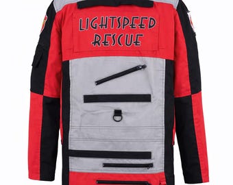 Handmade Power Red Cosplay Rangers Lightspeed Costume Jacket