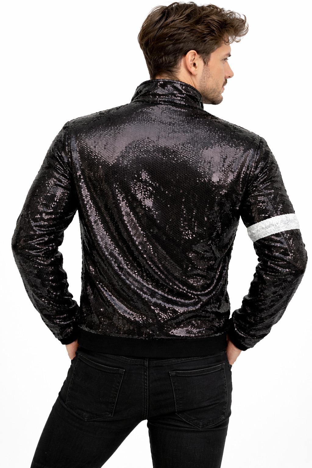 Jaafar Jackson 2026 Sequin Jacket | Black Concert Cosplay Jacket