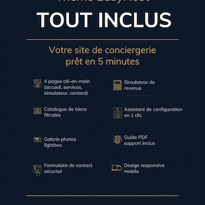 EasyHost - コンシェルジュサービスと短期レンタル向けのWordPressテーマ | すぐに使えるウェブサイト | フランス語