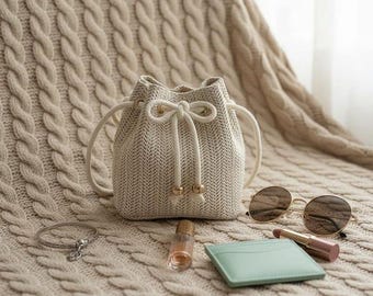 Summer Straw Crossbody Handbag • Lightweight Beach Purse for Women
