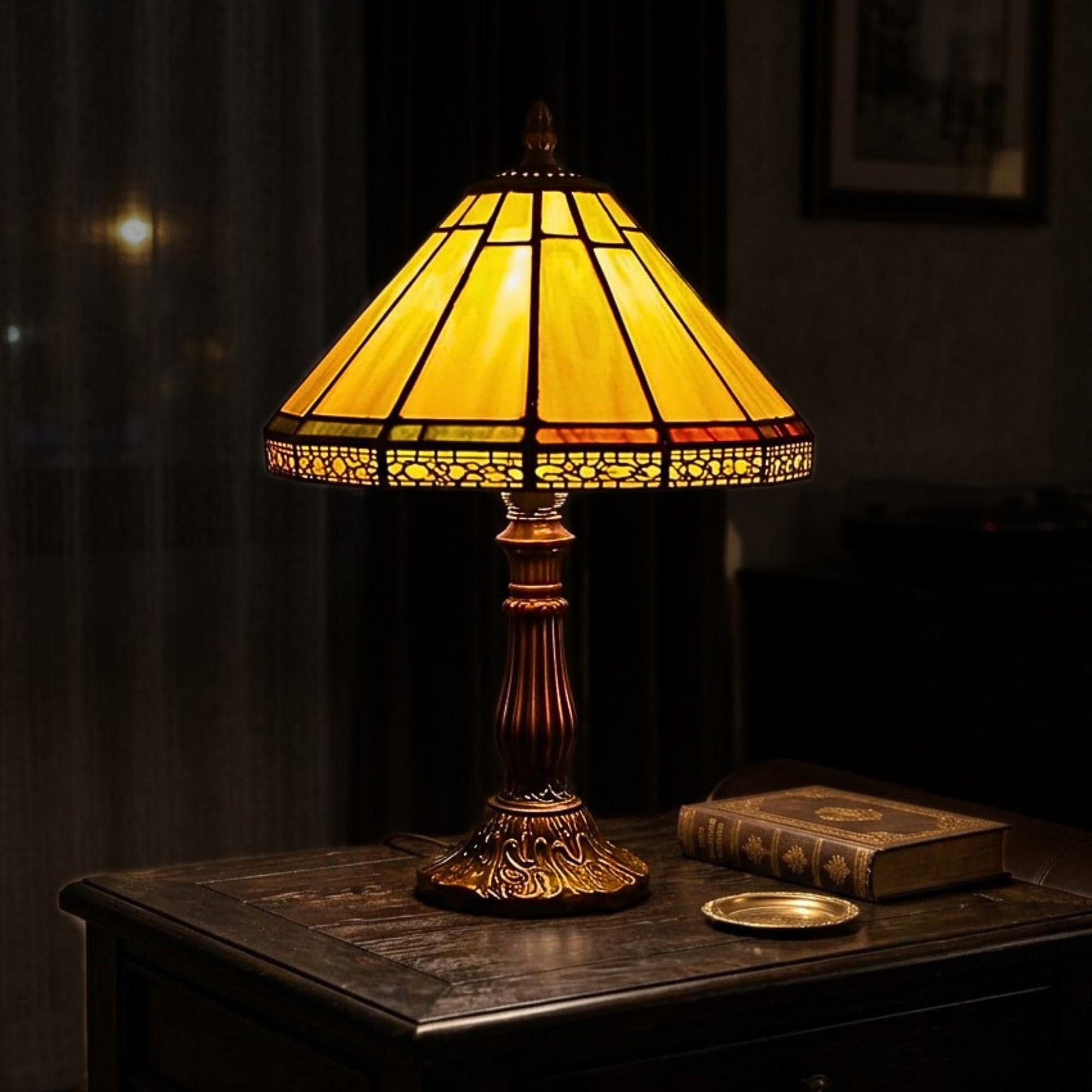 Vintage Bronze Lamp - Etsy