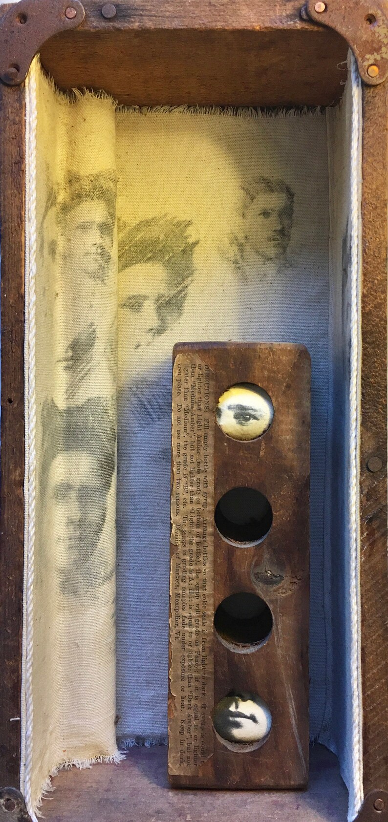 Mixed Media Box Art hidden Love Free Shipping Etsy