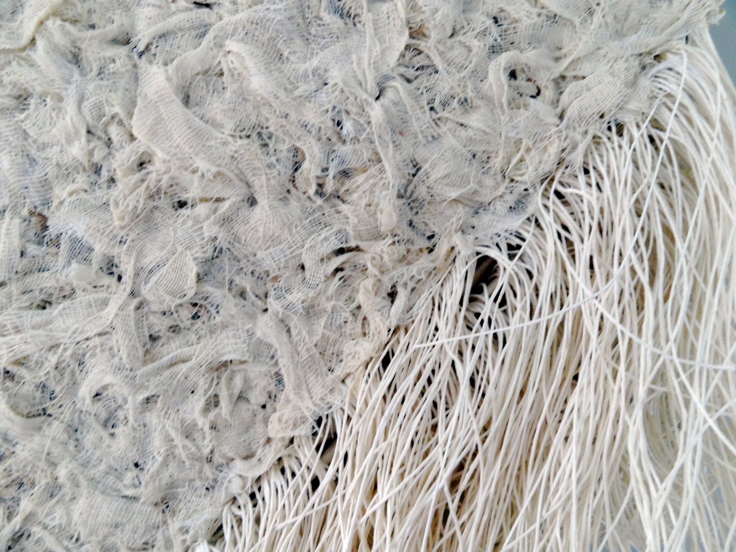 Wall Sculpture in Gauze and Bookbinding Thread Etsy