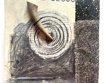 Earthy collage, with enduring and calm vibes, modern cottage style