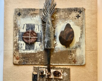 Modern earthy collage, Shaman Series