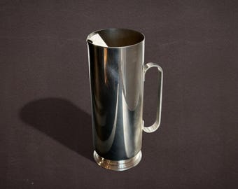 Stainless steel cocktail pitcher by Oneida – Mid century barware drink mixer