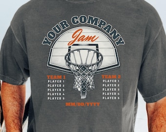 Custom Basketball Team Shirt, Personalized Basketball Jam Tee, Your Text Basketball Team T-Shirt, Basketball Game Shirt, Basketball Tee
