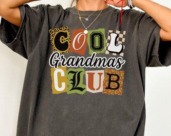 Cool Grandmas Club Shirt Comfort Colors, Funny Grandma Nana Mimi Shirt, Gift for Grandma, Mothers Day Gift