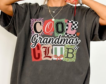 Cool Grandmas Club Shirt Comfort Colors, Funny Grandma Nana Mimi Shirt, Gift for Grandma, Mothers Day Gift