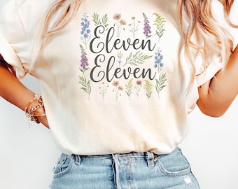 Eleven Eleven Angel Number Shirt, Spiritual Gift Tee, Witchy Shirt, Celestial Clothing, Witchy Apparel, Spiritual T-Shirt, Angel Number Tee
