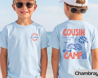 Cousin Camp 2026 Shirt, Custom Comfort Colors Matching Cousin Tee, Grandma Camp, Family Reunion Tee, Nana Camp, Summer Camp, Cousin Crew