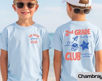 Custom Second Grade Shirt, Comfort Colors Back to School Tee, Personalized Kids Shirt, First Day of School, Student Gift, 2nd Grade Tee