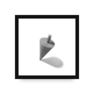 Minimalist Geometric Wall Art, Black and White Abstract Object Print (Digital Download)