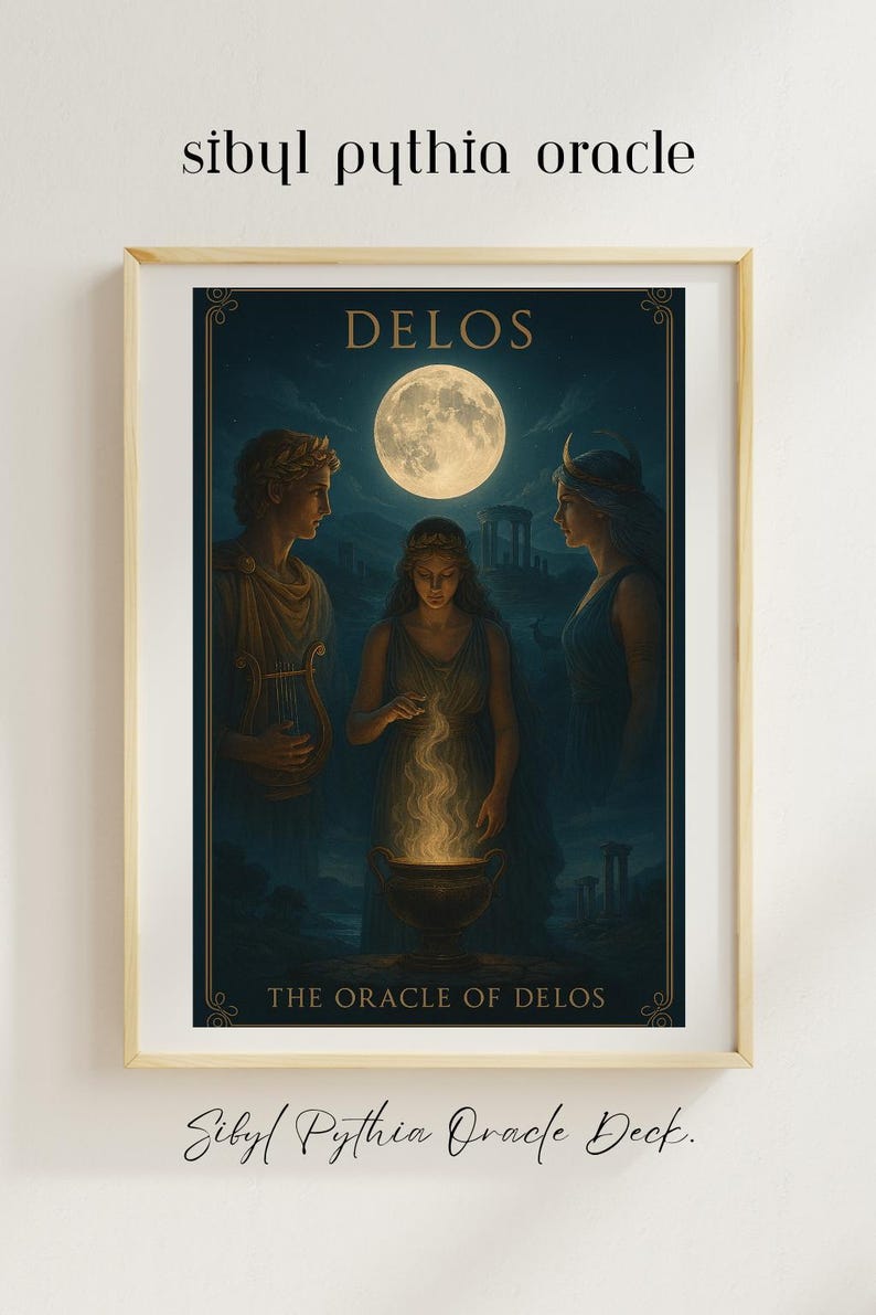 Delphi Oracle Poster Sibyl Pythia Prophecy Art Print - Etsy