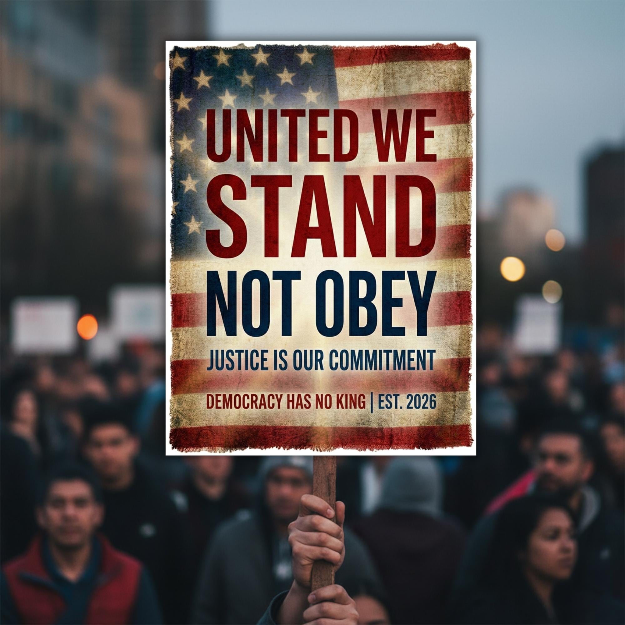 Printable Anti Trump Protest Sign Bundle No Kings Posters Resist Defend ...
