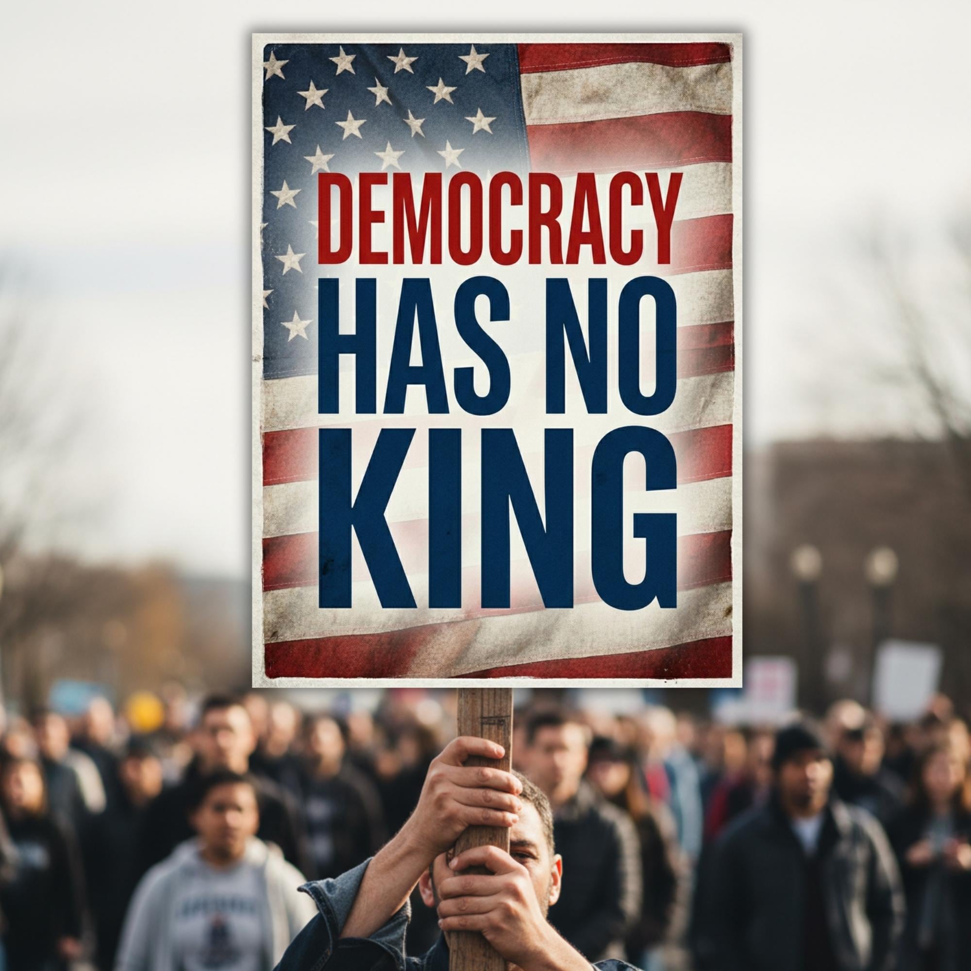Printable Anti Trump Protest Sign Bundle No Kings Posters Resist Defend ...