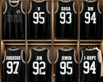 Camiseta de baloncesto BTS personalizada, camiseta sin mangas de Bangtan Boys, camiseta de la gira mundial 2026 para adolescentes, niñas y mujeres, regalo para fans.