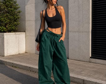 Y2K Baggy Cargo Pants: Oversized Wide Leg Streetwear Trousers