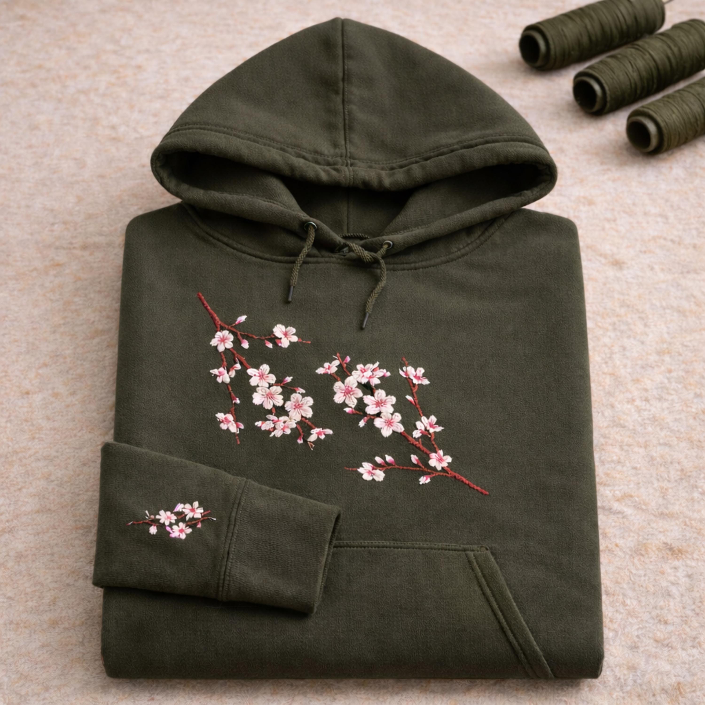 Hoodie Clearance Cherry Blossom Hoodie Mens DGK Zen White Hoodie