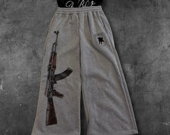 Y2K Streetwear Oversized Sweatpants Baggy Joggers Unisex Wide Leg Urban Pants