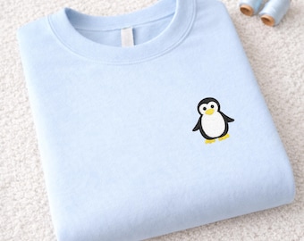 刺繍入りペンギンスウェットシャツ 心地よいミニマルギフト