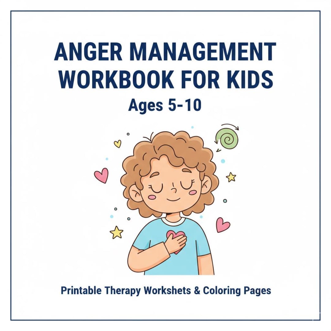 Anger Management Workbook for Kids | Emotional Regulation Coloring ...