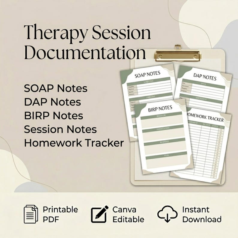 Therapist Toolkit | Intake Forms, Session Notes, Treatment Planner ...