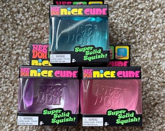 NeeDoh Nice Cube Super Solid Squish Schylling Viral Squishy